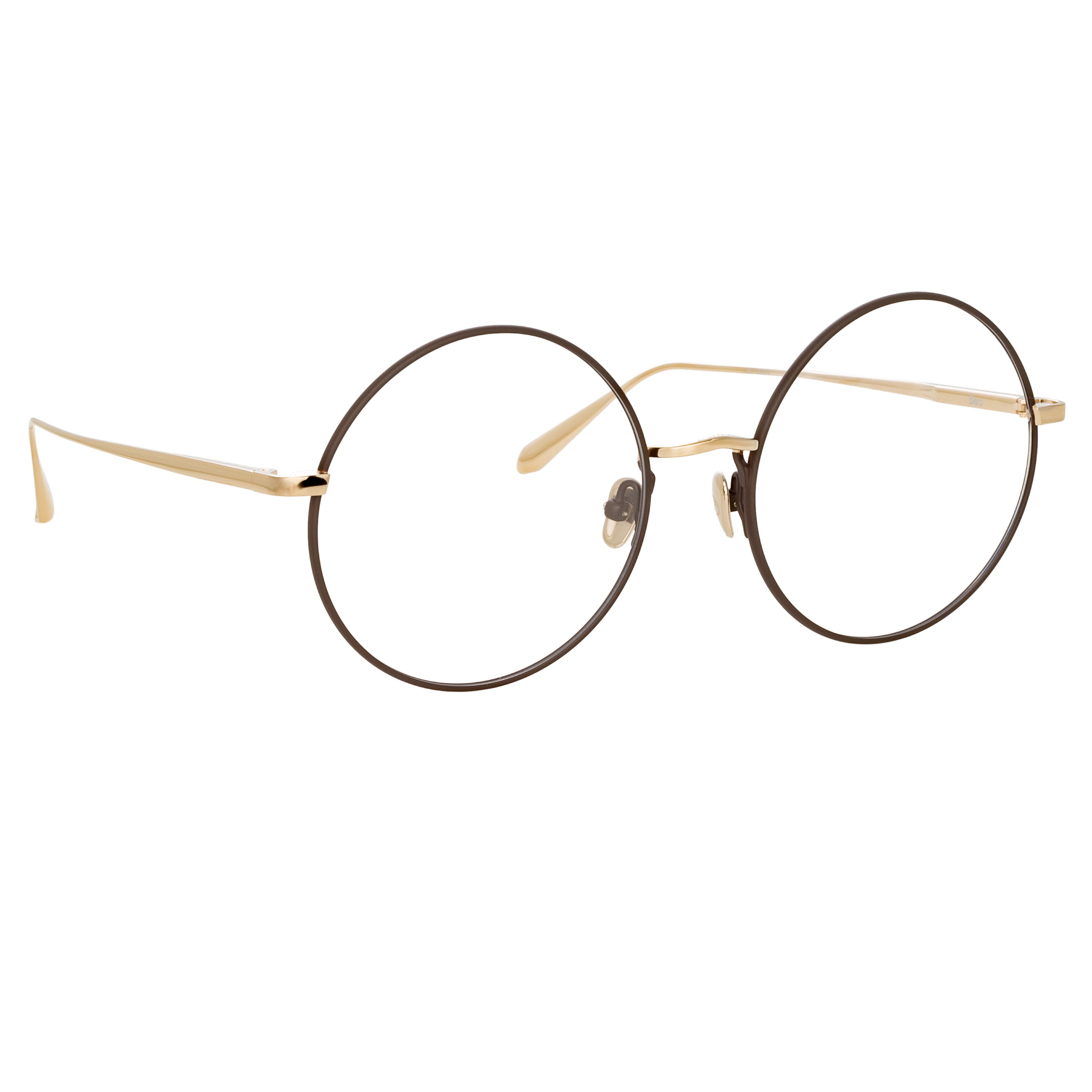 Bea Round Optical Frame in 22K Light Gold
