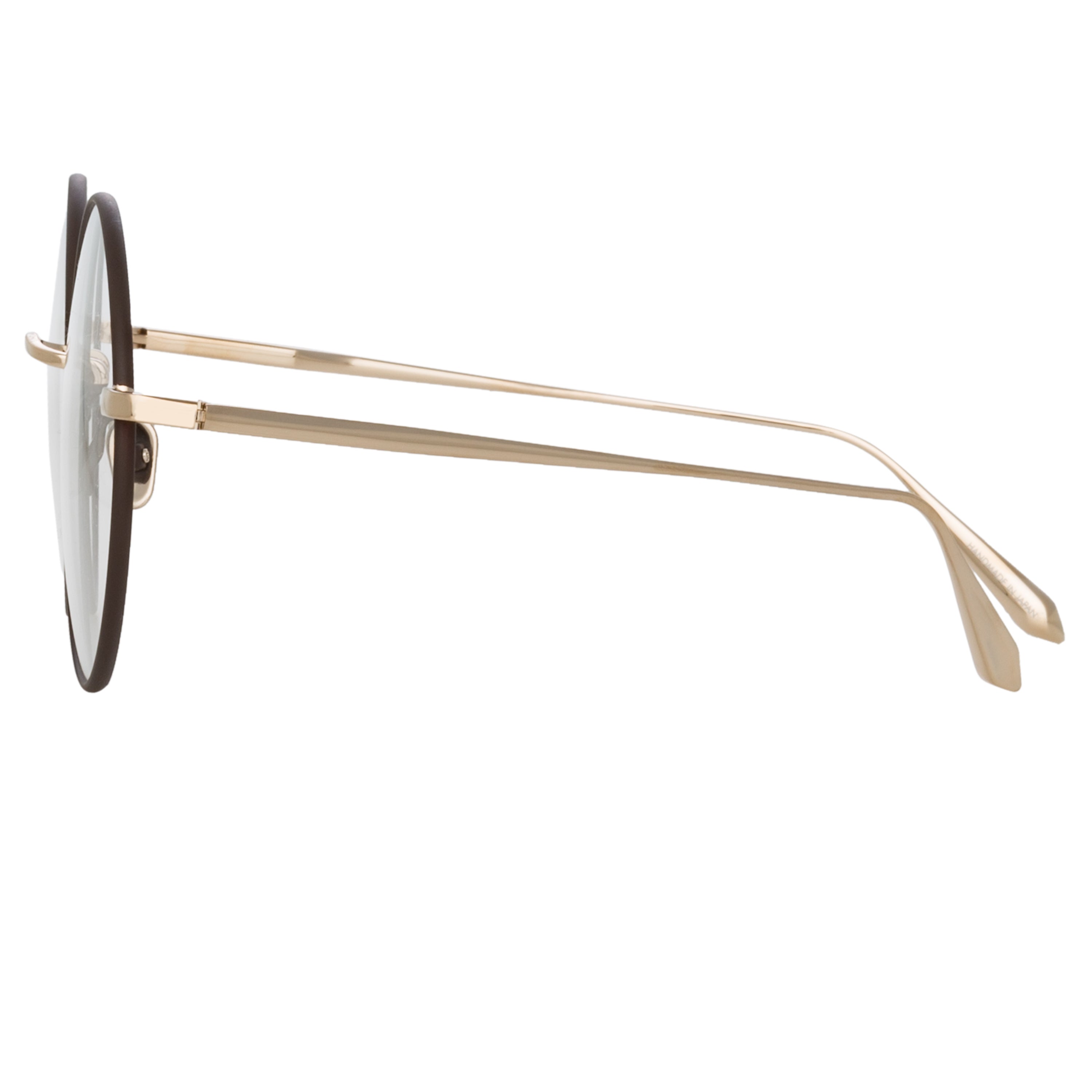 Bea Round Optical Frame in 22K Light Gold