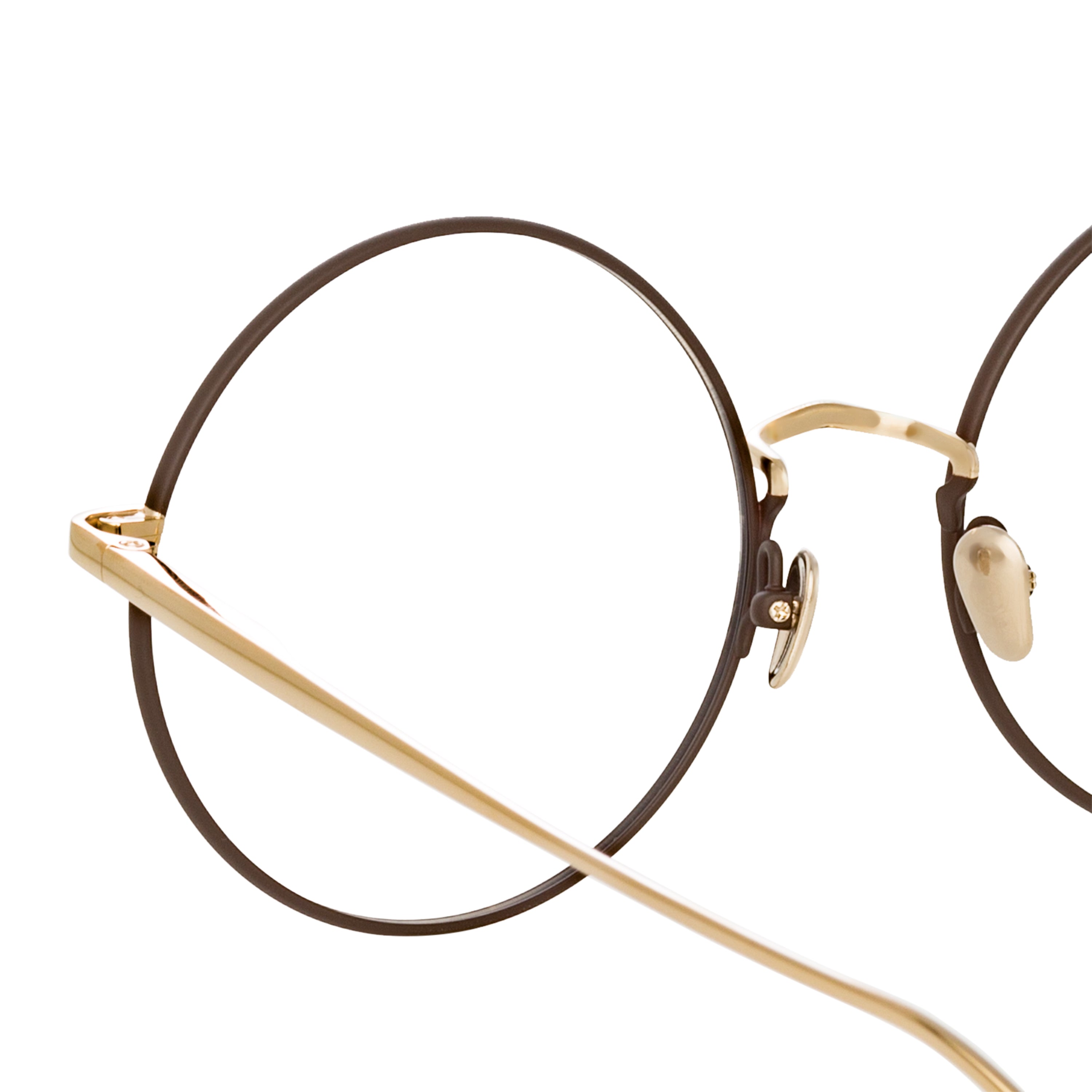 Bea Round Optical Frame in 22K Light Gold