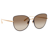 Eloise Sunglasses in Rose Gold