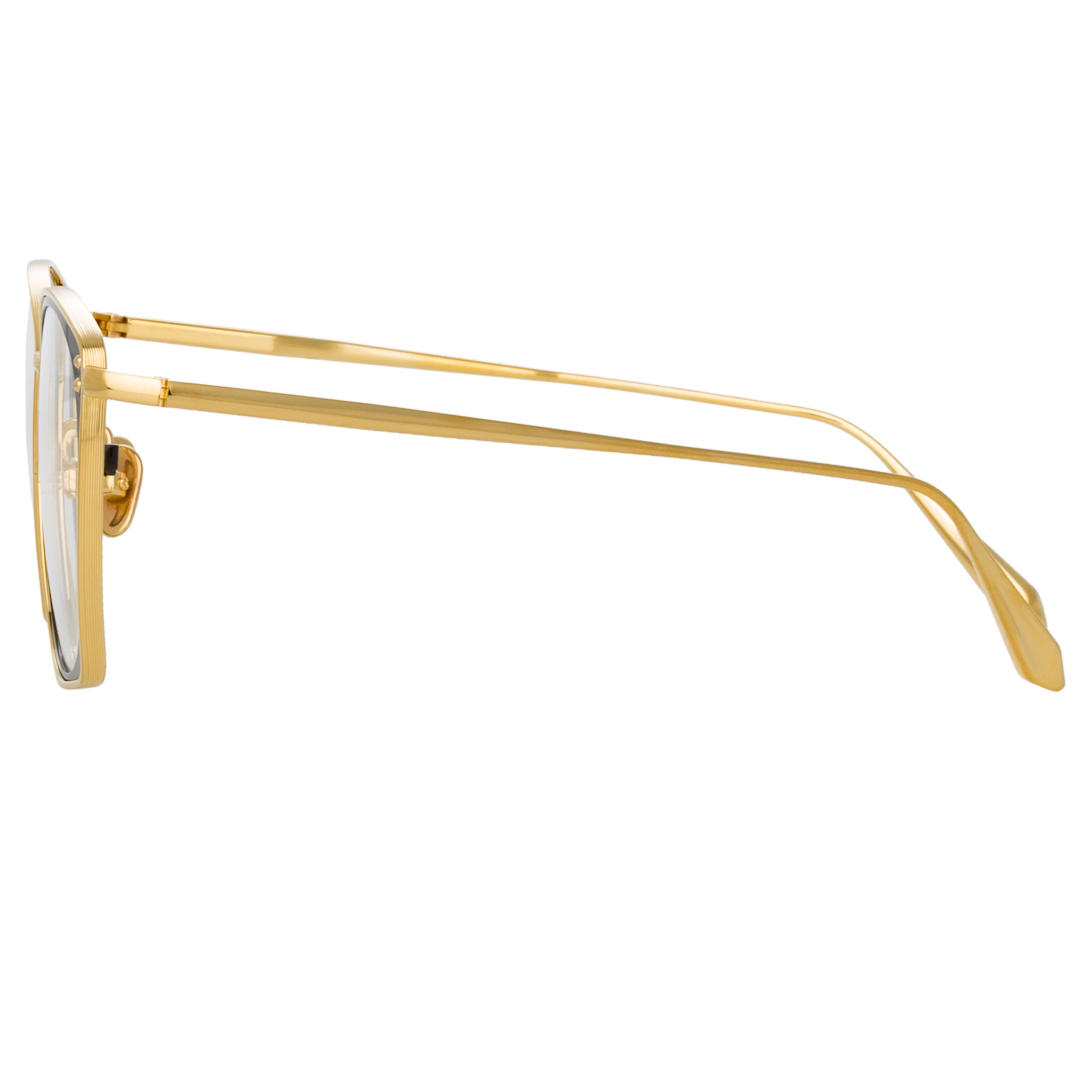 Milo Square Optical Frame in Yellow Gold