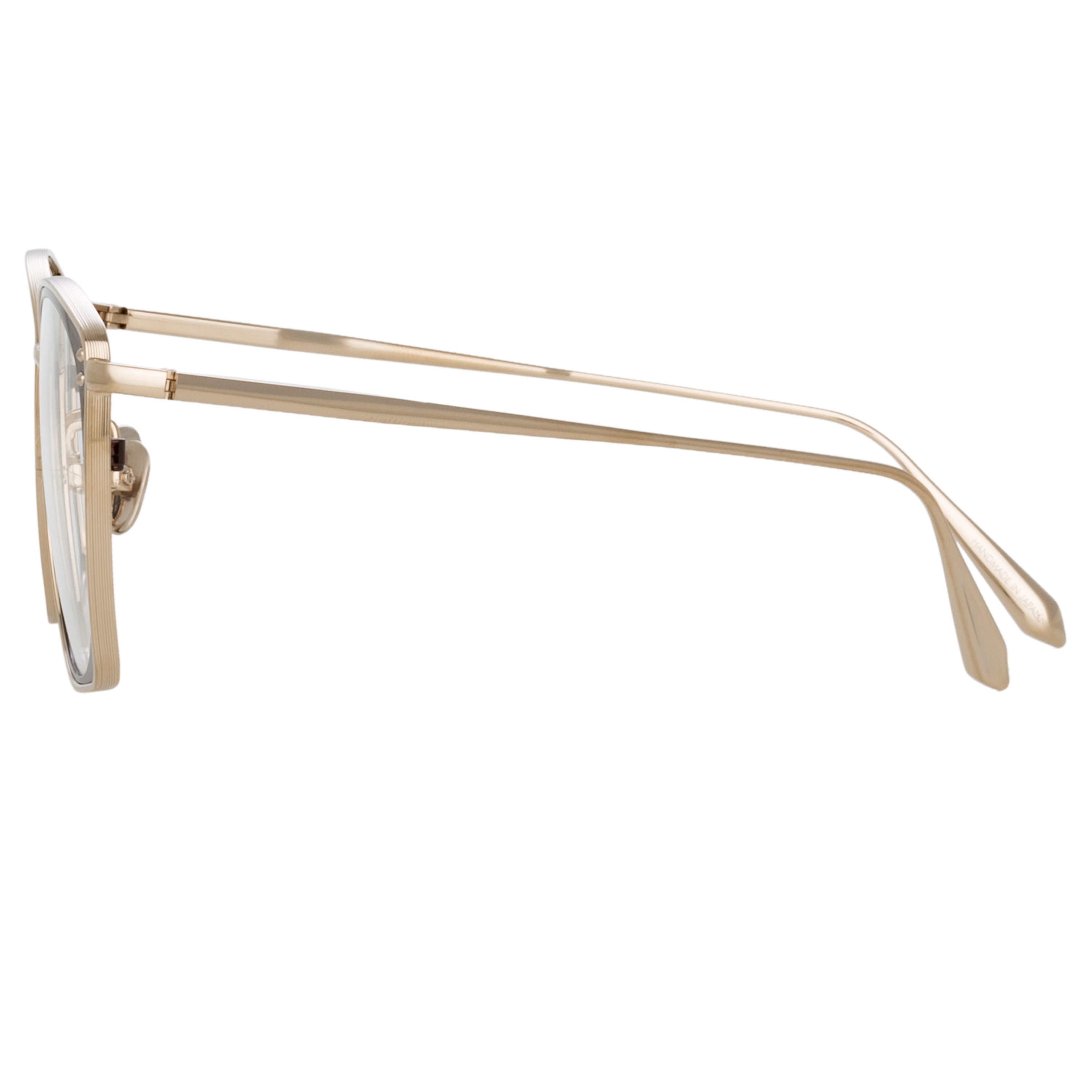 Milo Square Optical Frame in Light Gold