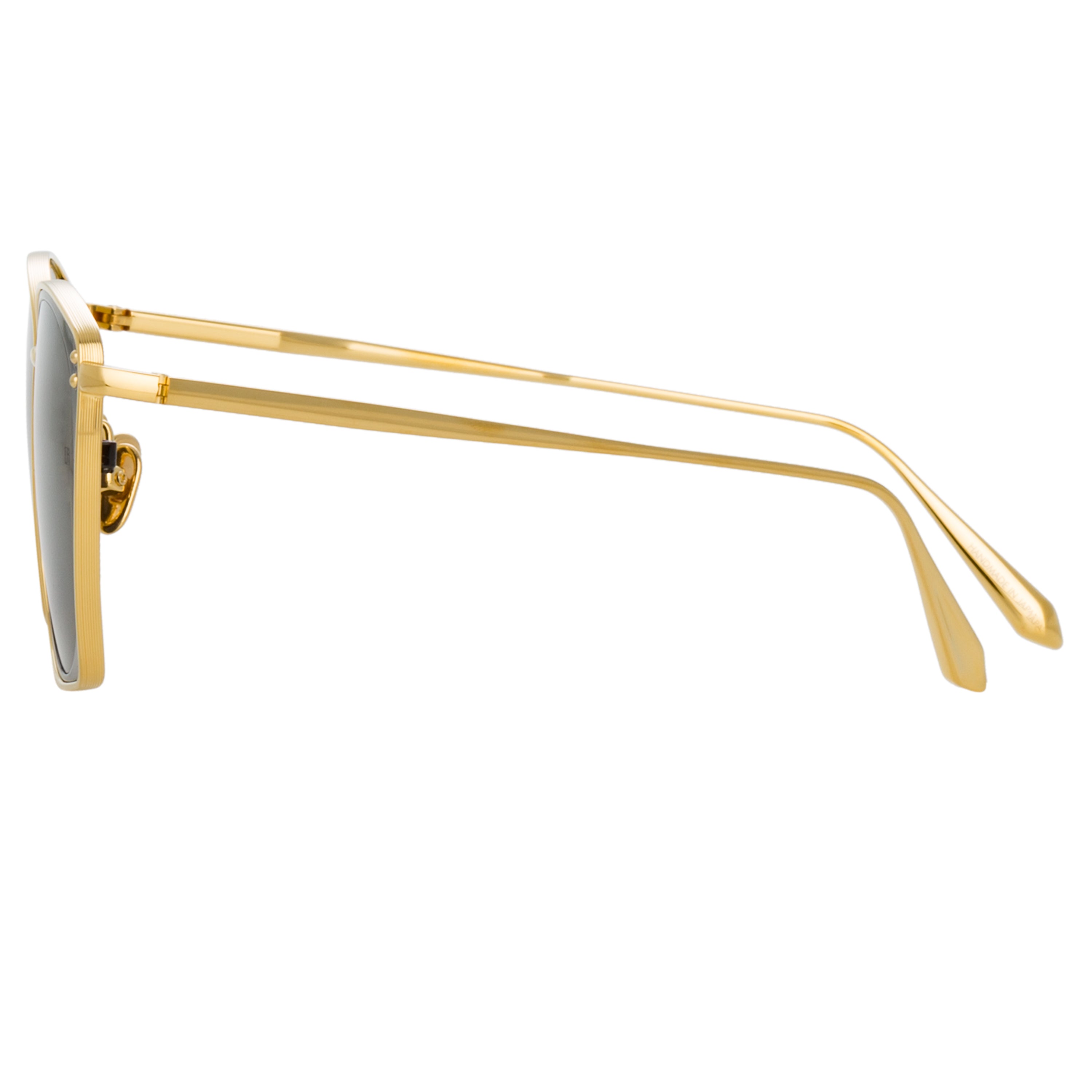 Milo Square Sunglasses in Yellow Gold