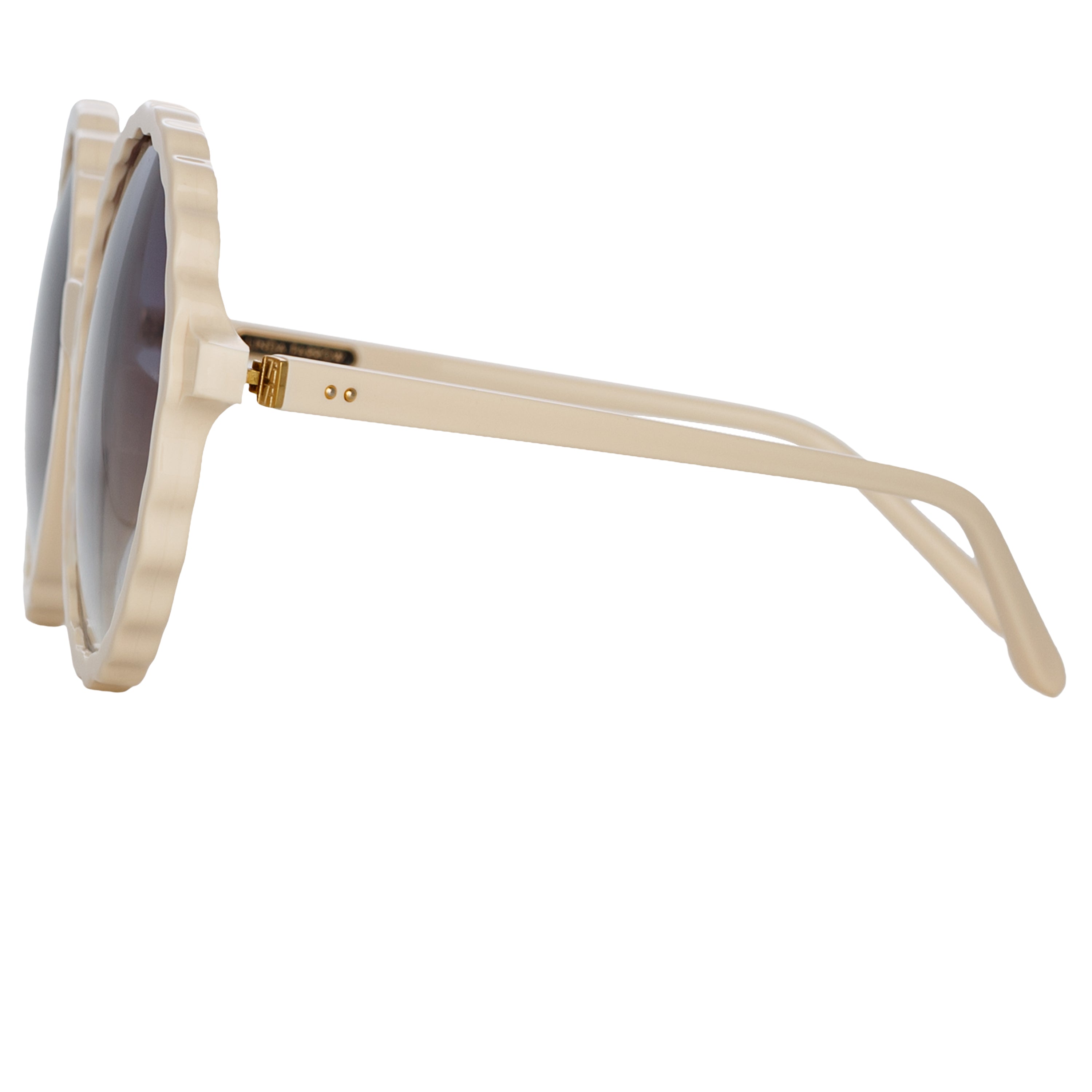 Nova Round Sunglasses in Cream