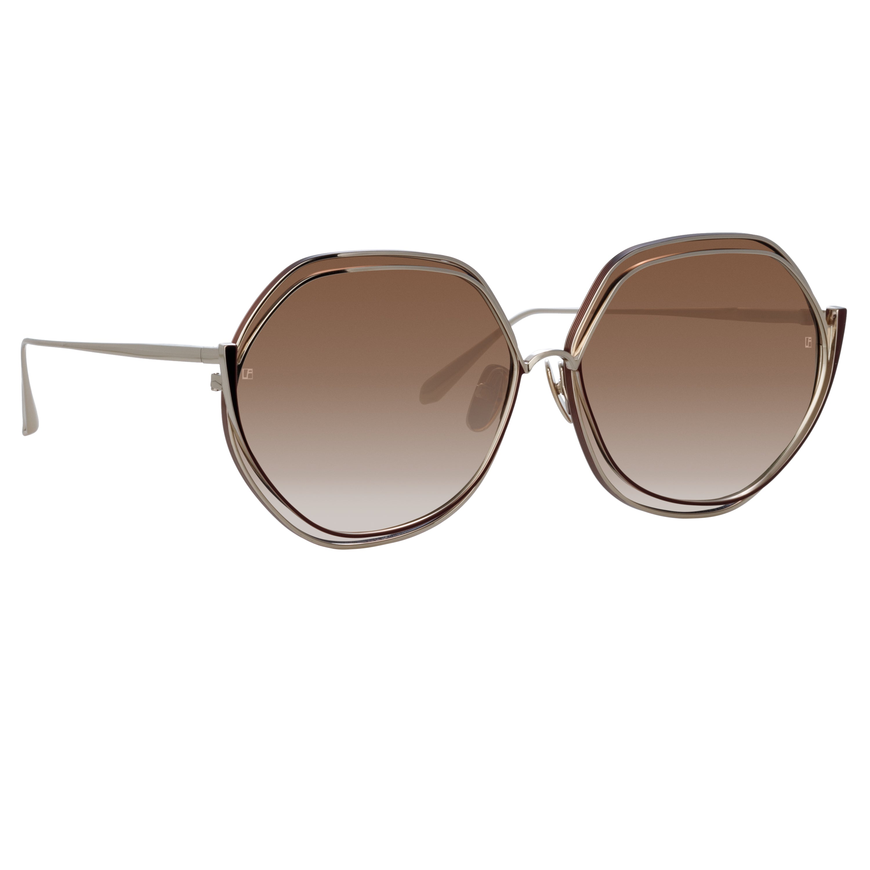 Aspen Sunglasses in Metallic Brown