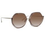 Aspen Sunglasses in Metallic Brown