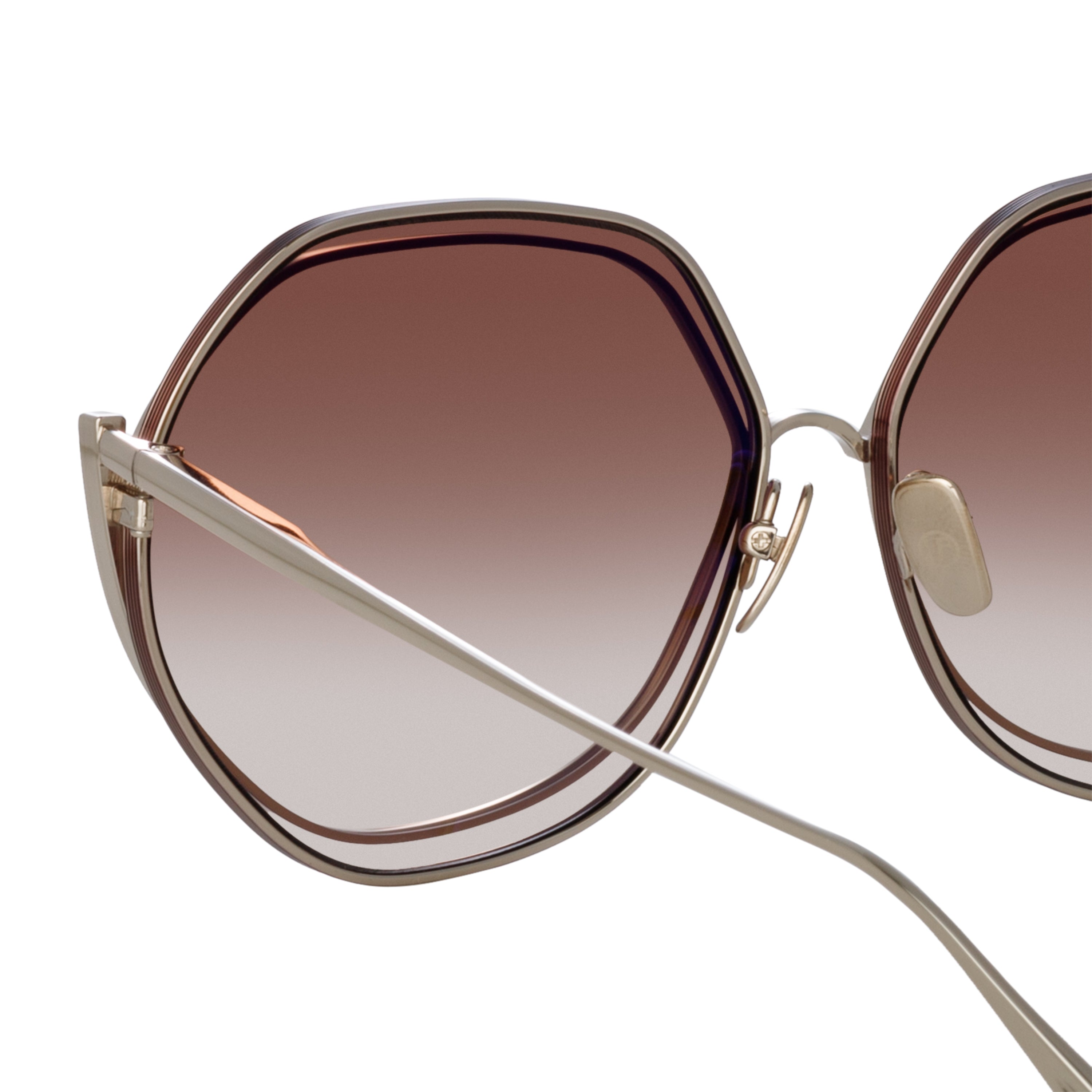 Aspen Sunglasses in Metallic Brown