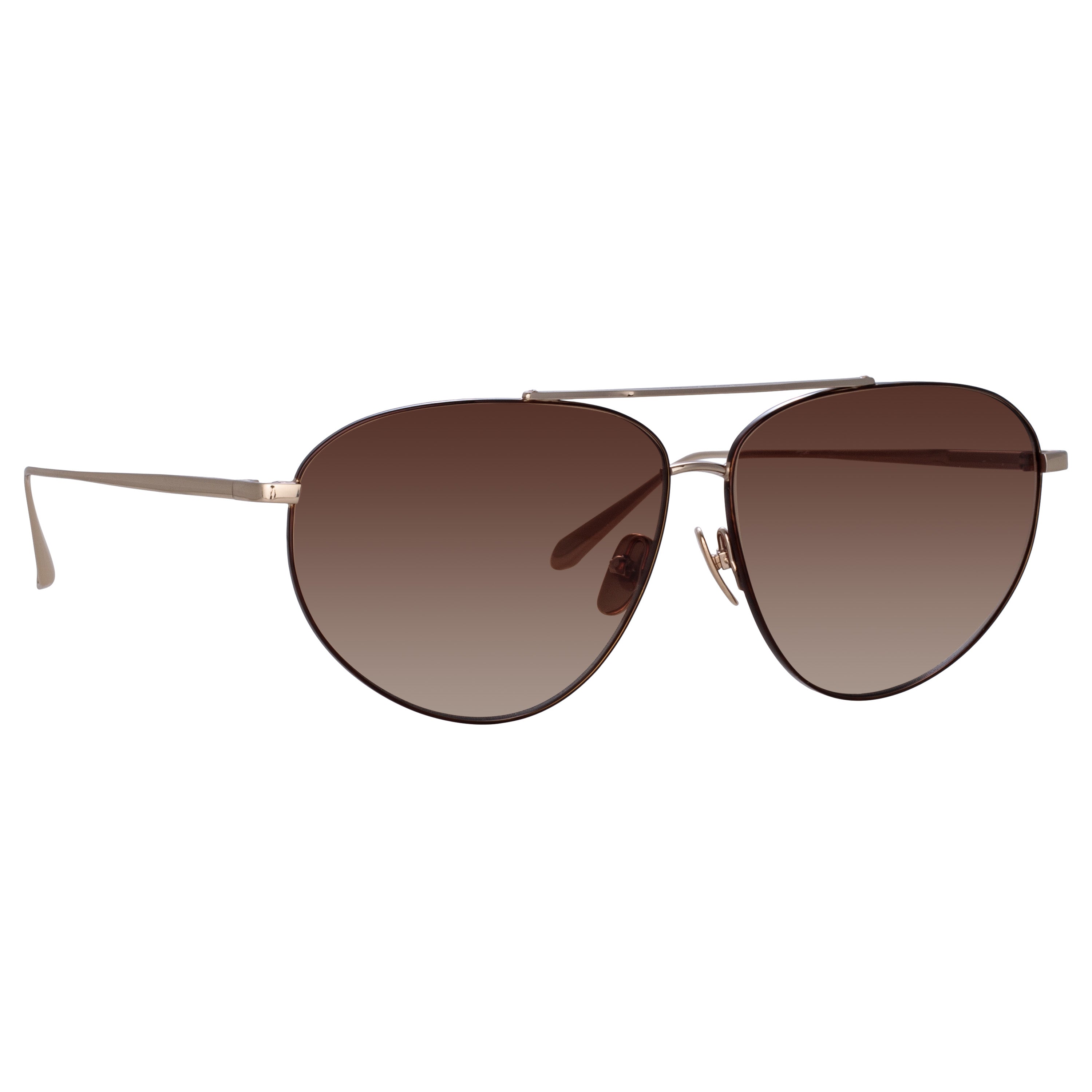 Gabriel Sunglasses in Light Gold