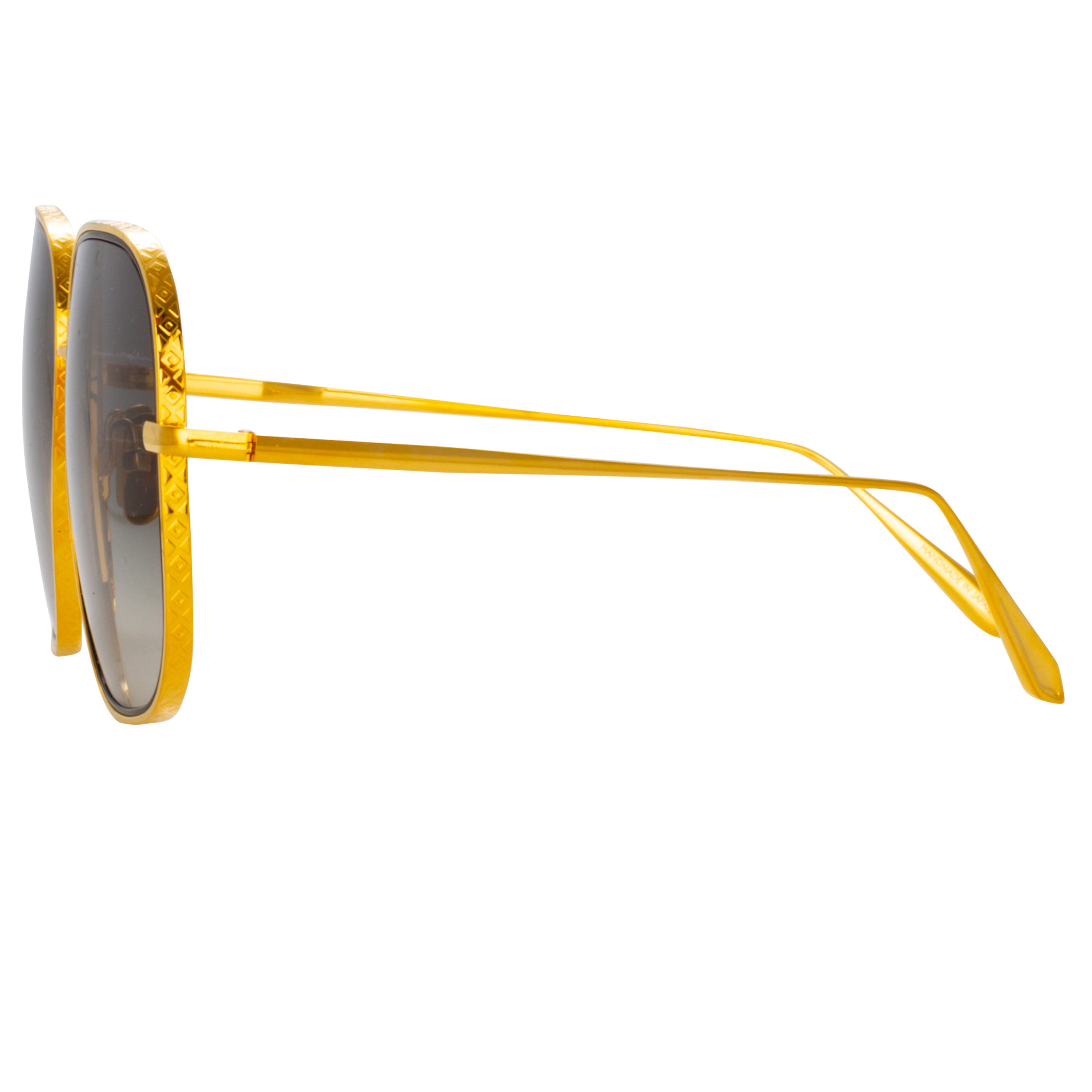 Juliana Sunglasses in Yellow Gold