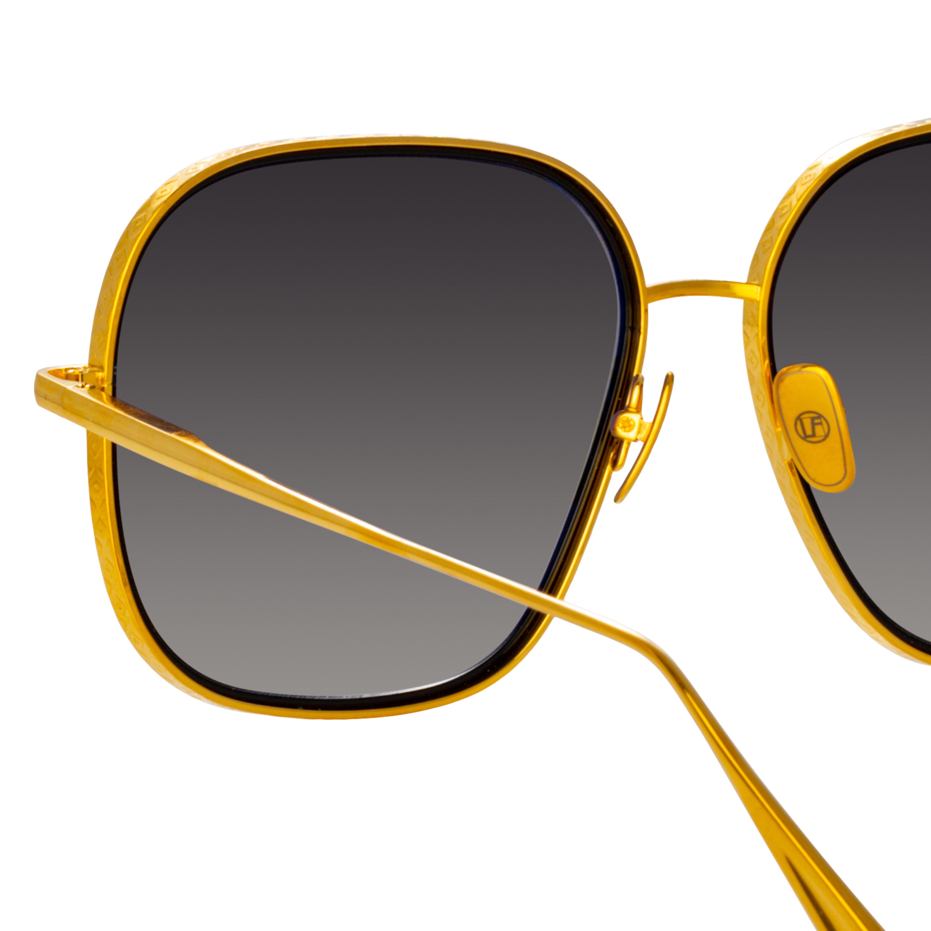 Juliana Sunglasses in Yellow Gold