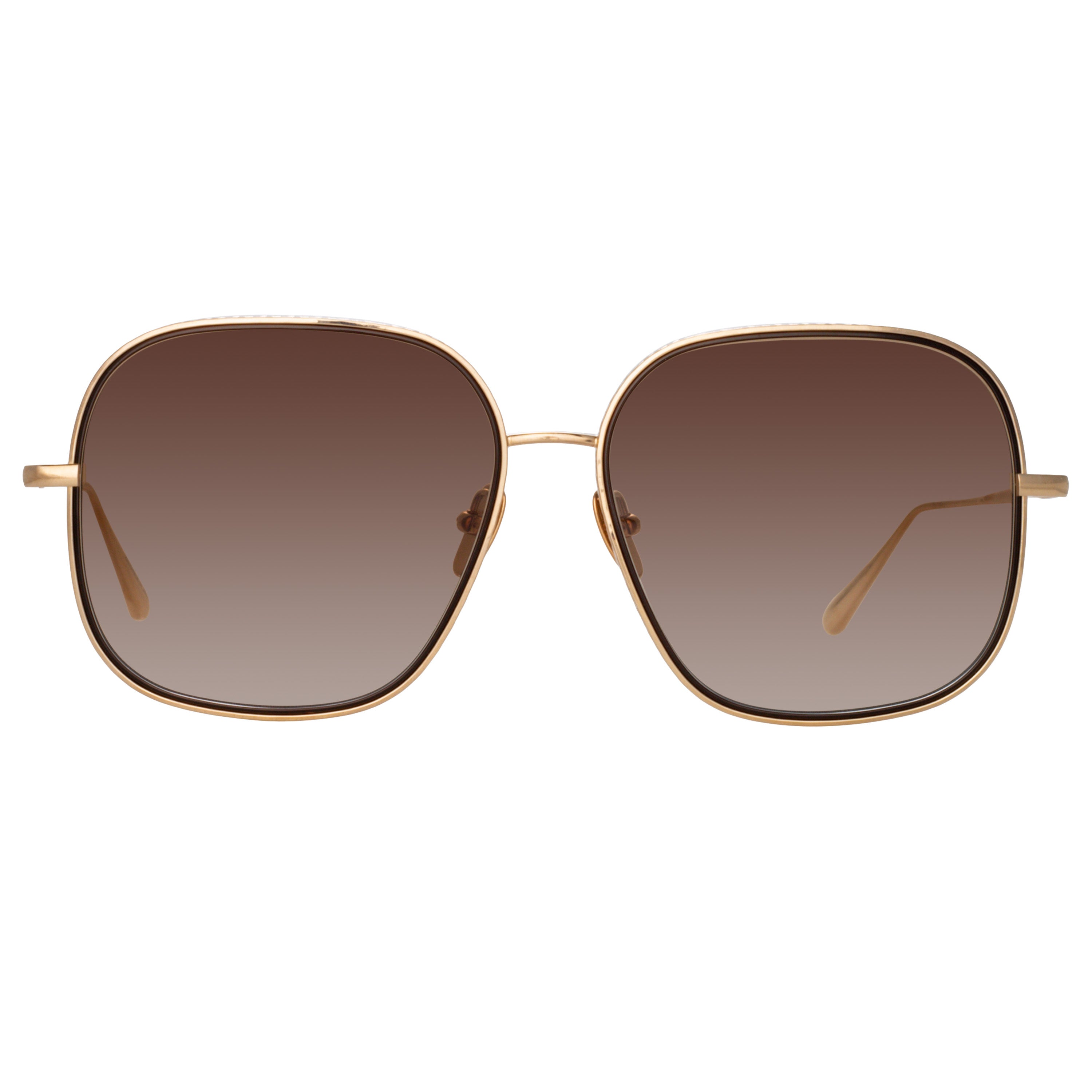 Juliana Sunglasses in Light Gold