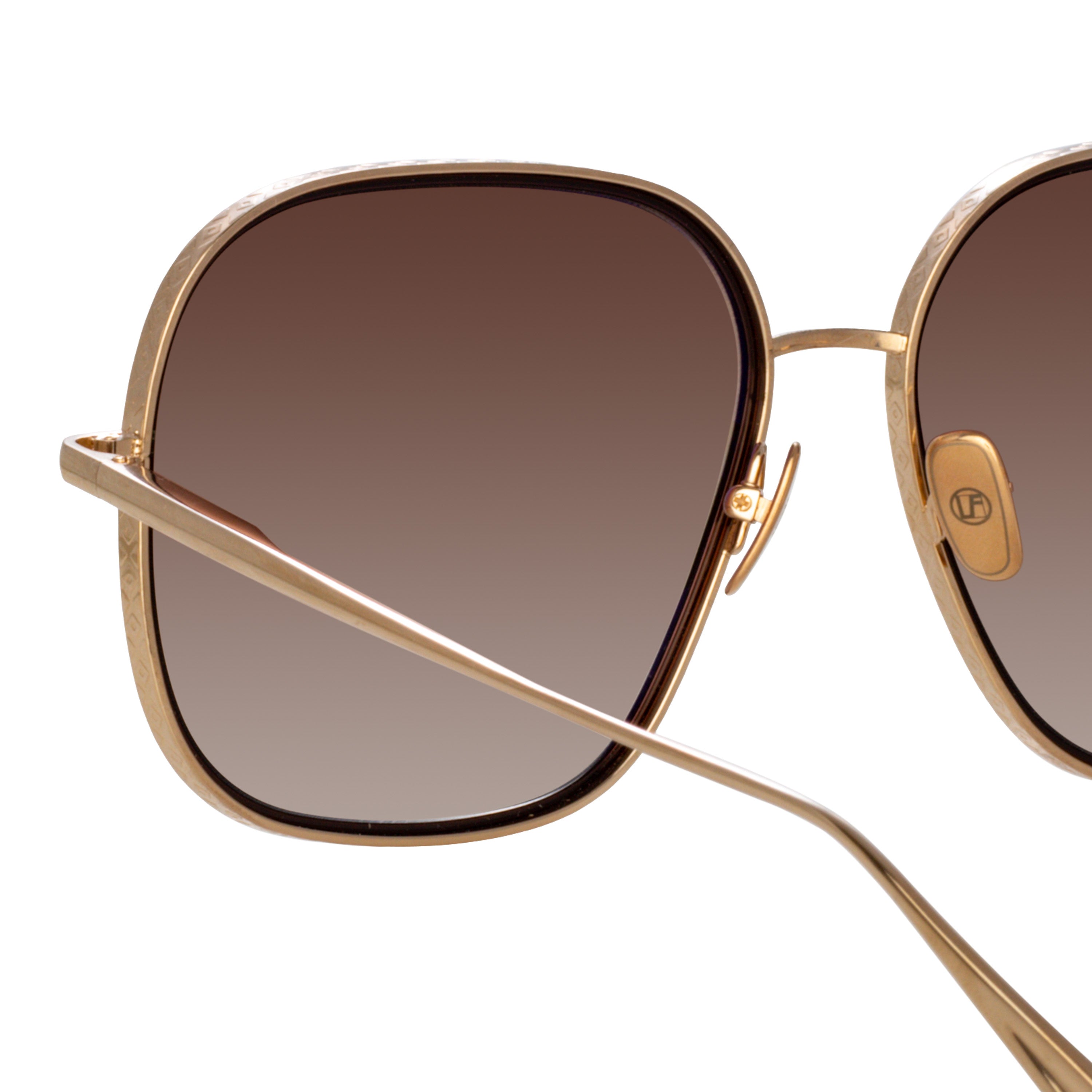 Juliana Sunglasses in Light Gold