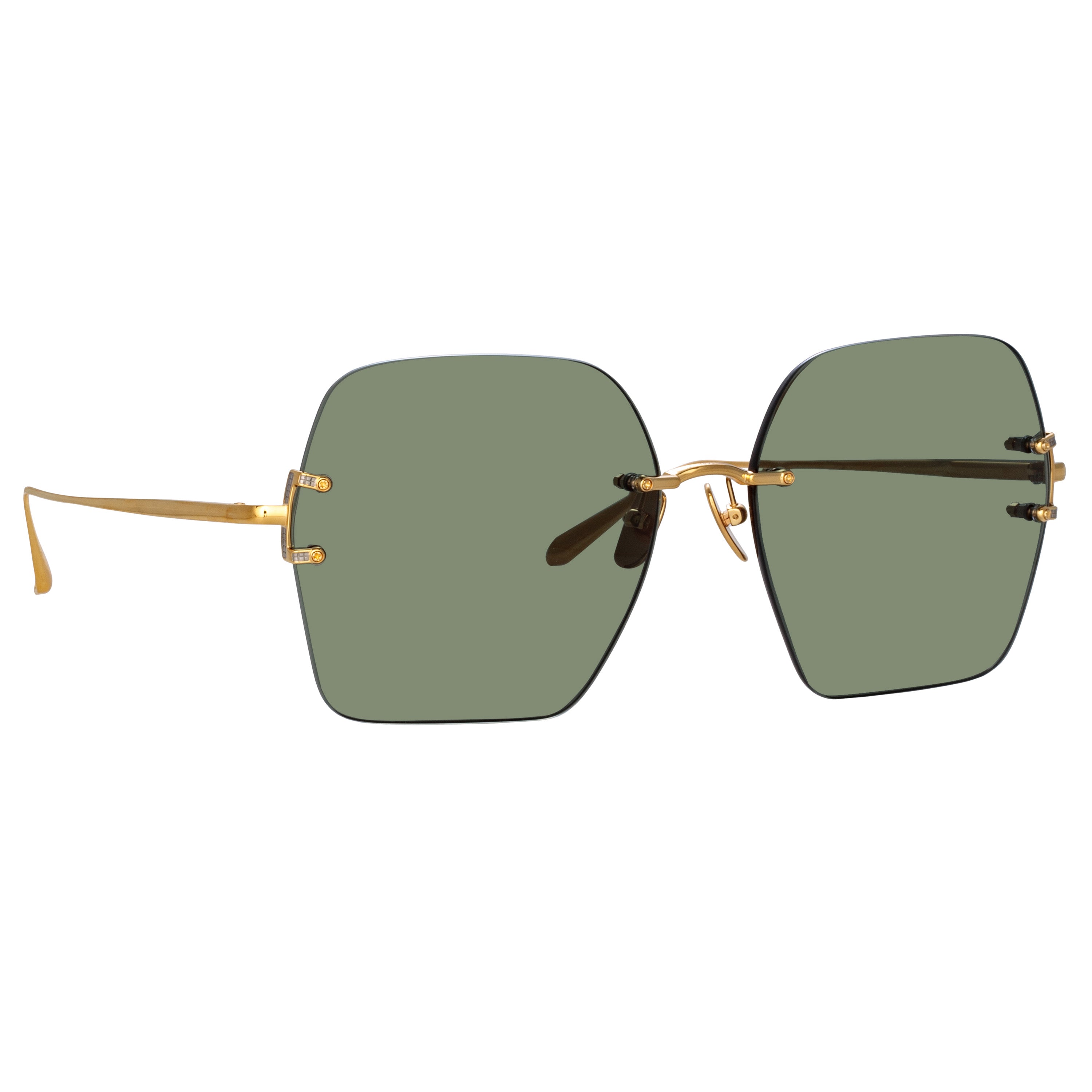 Carina Sunglasses in Yellow Gold