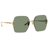 Carina Sunglasses in Yellow Gold