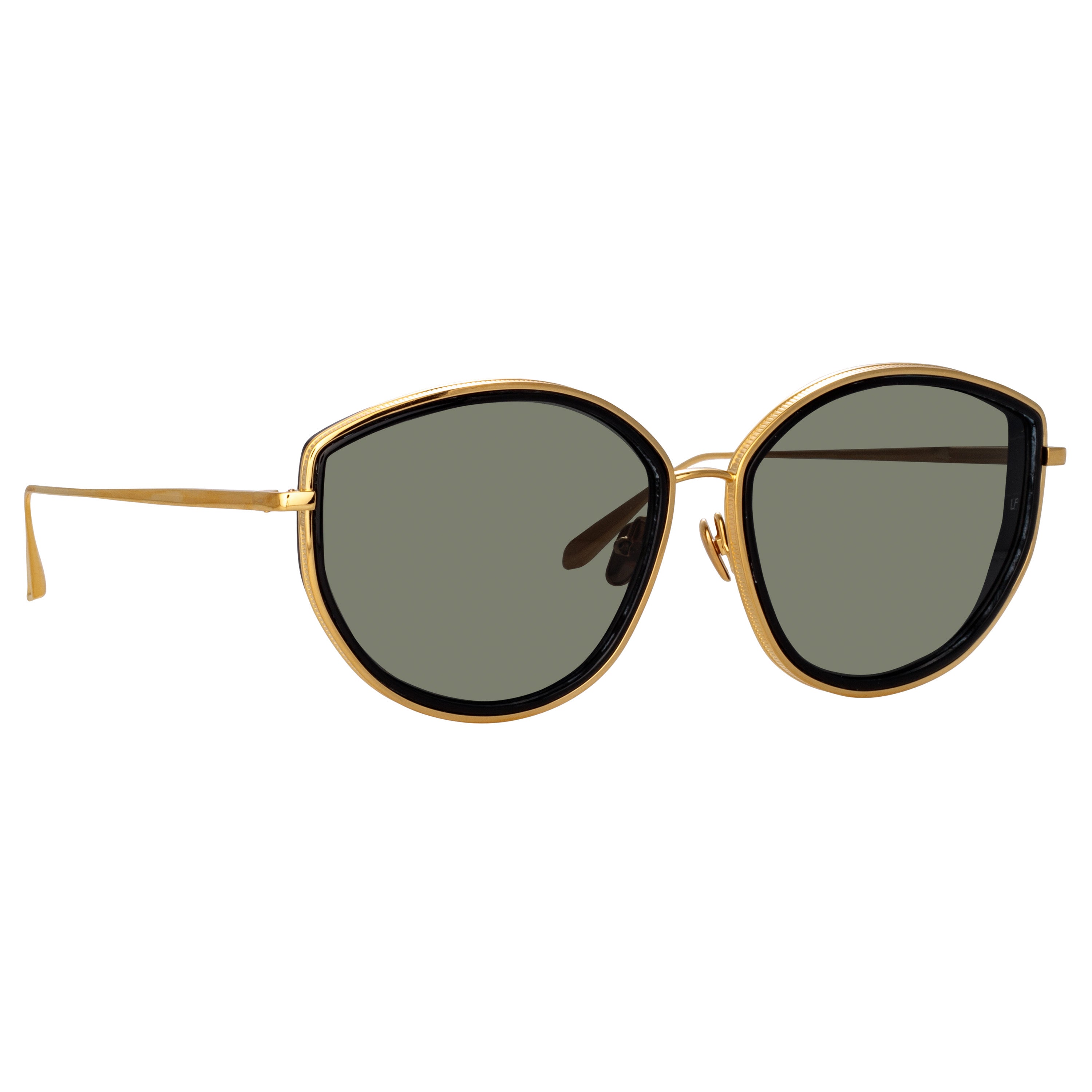 Samara Sunglasses in Yellow Gold