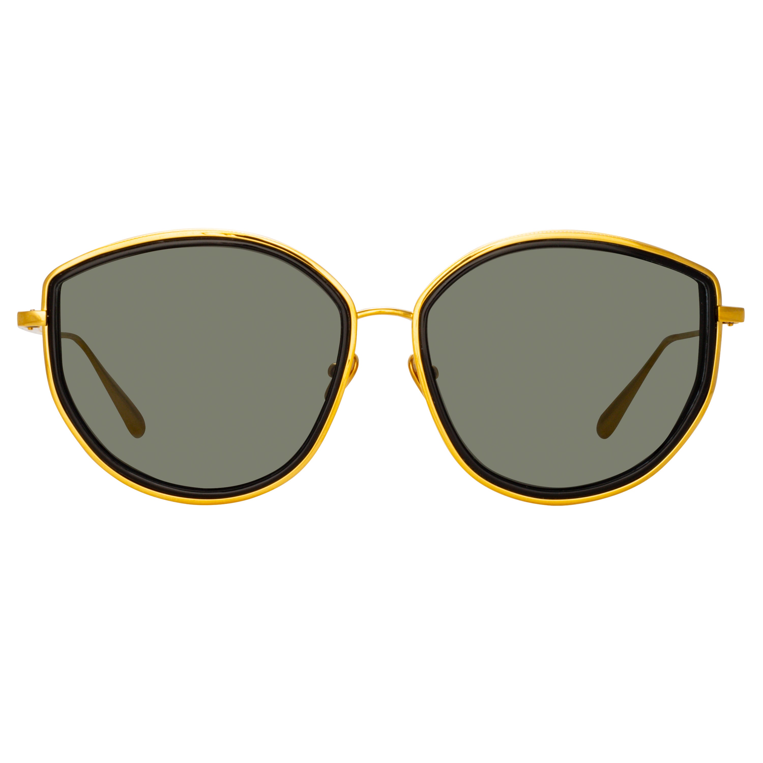 Samara Sunglasses in Yellow Gold