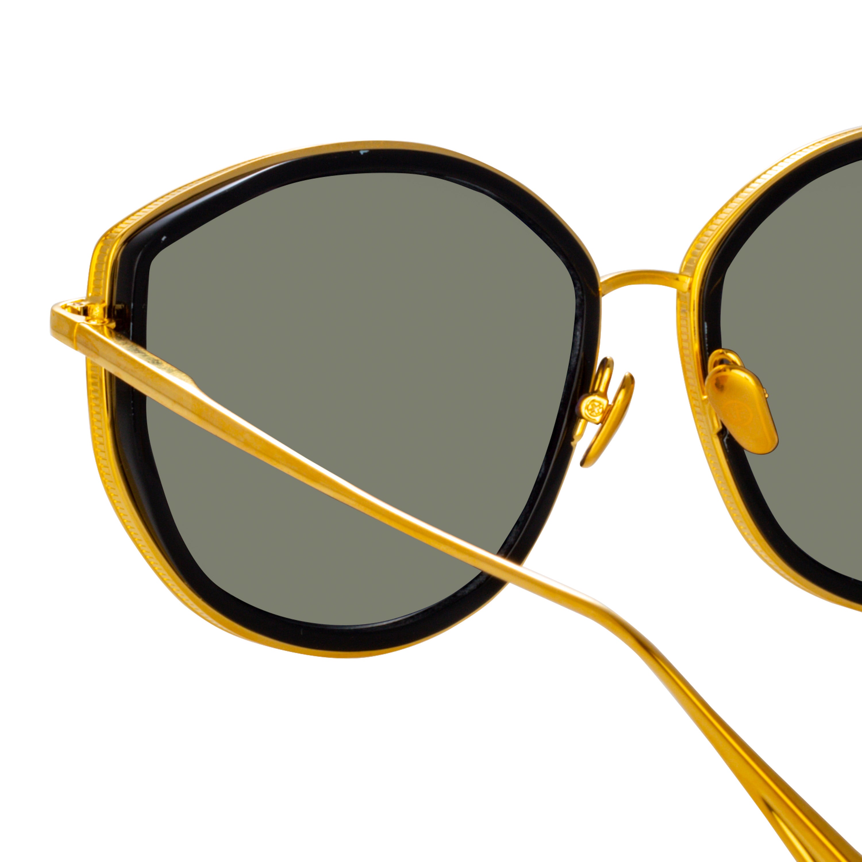 Samara Sunglasses in Yellow Gold