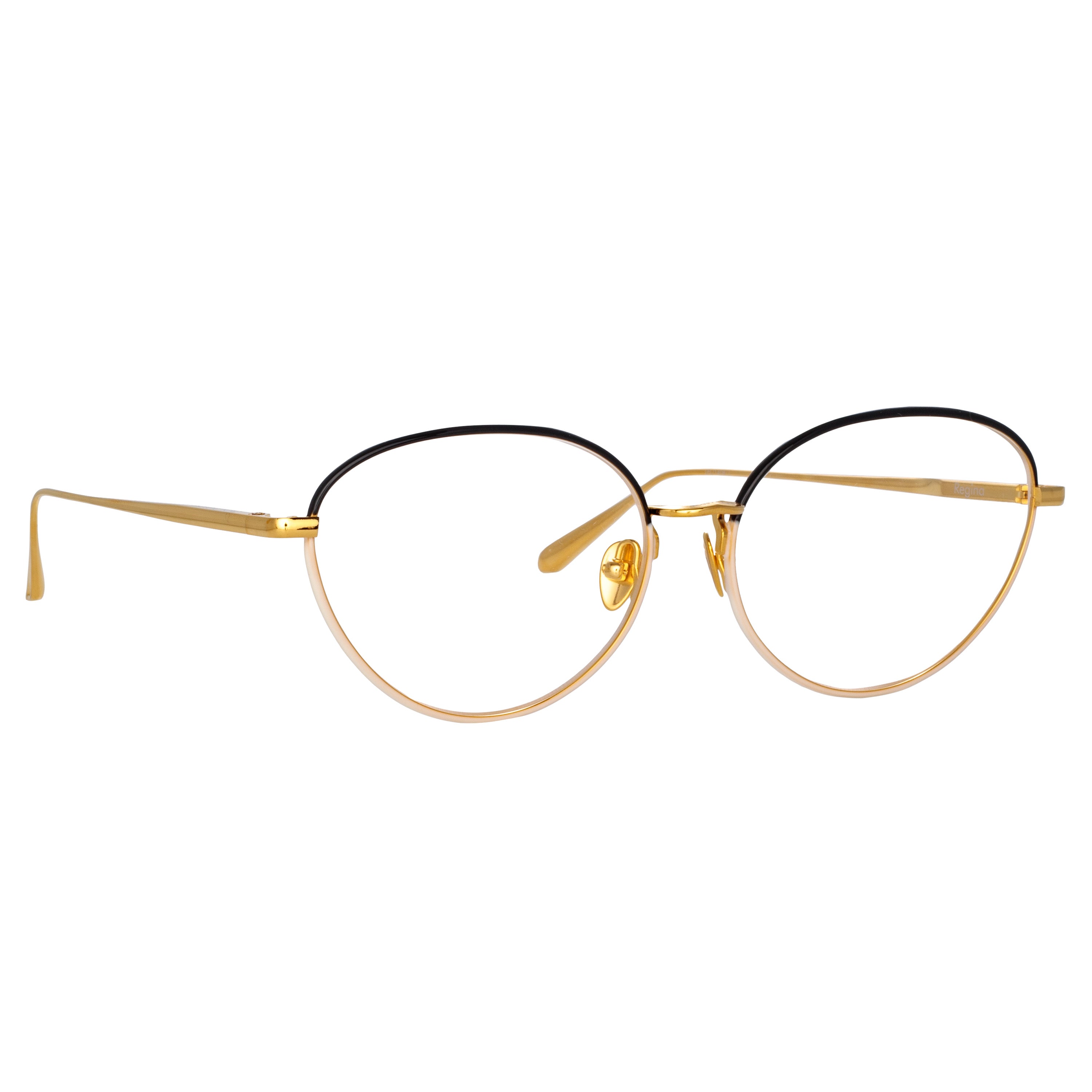 Regina Optical Frame in Yellow Gold