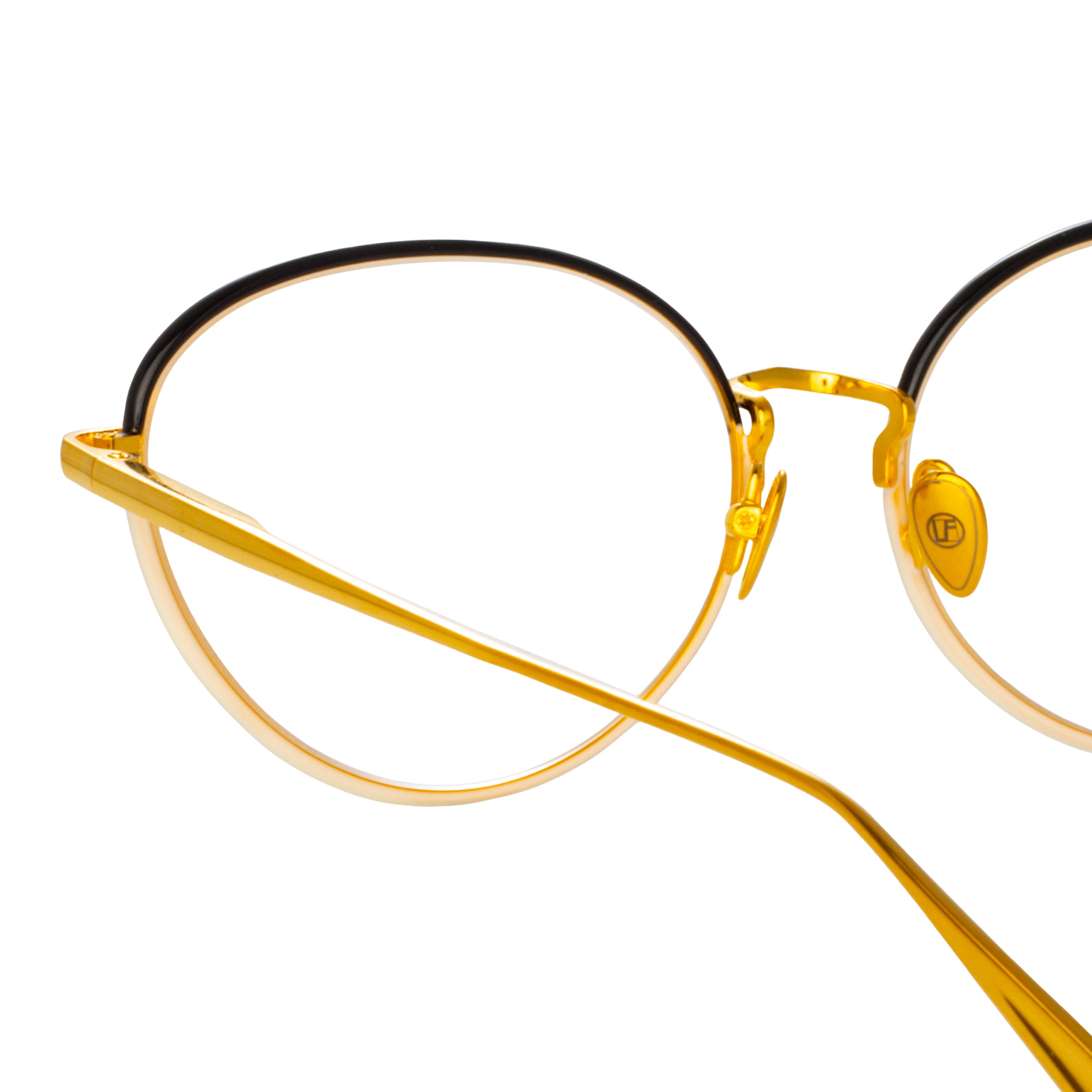 Regina Optical Frame in Yellow Gold