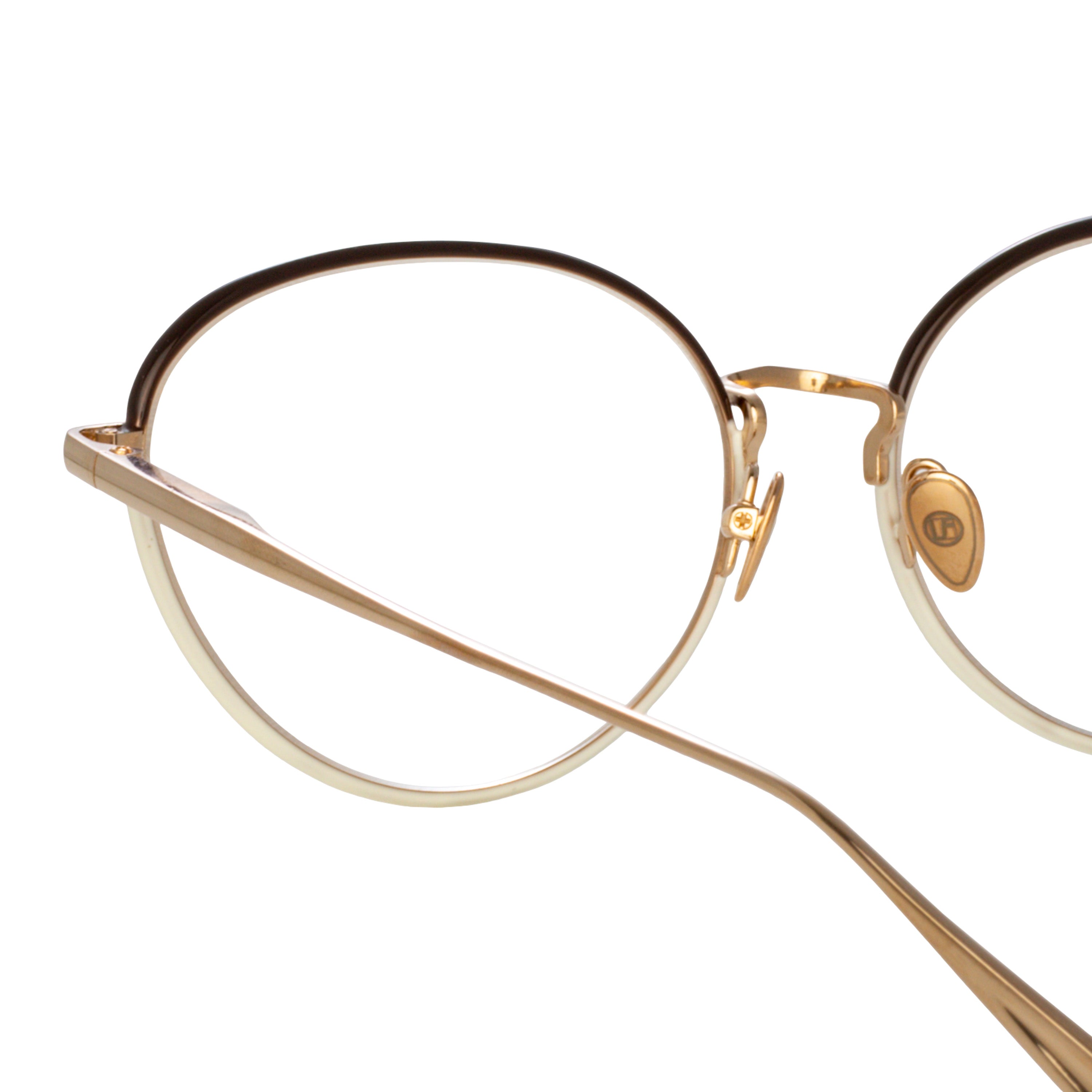 Regina Optical Frame in Light Gold