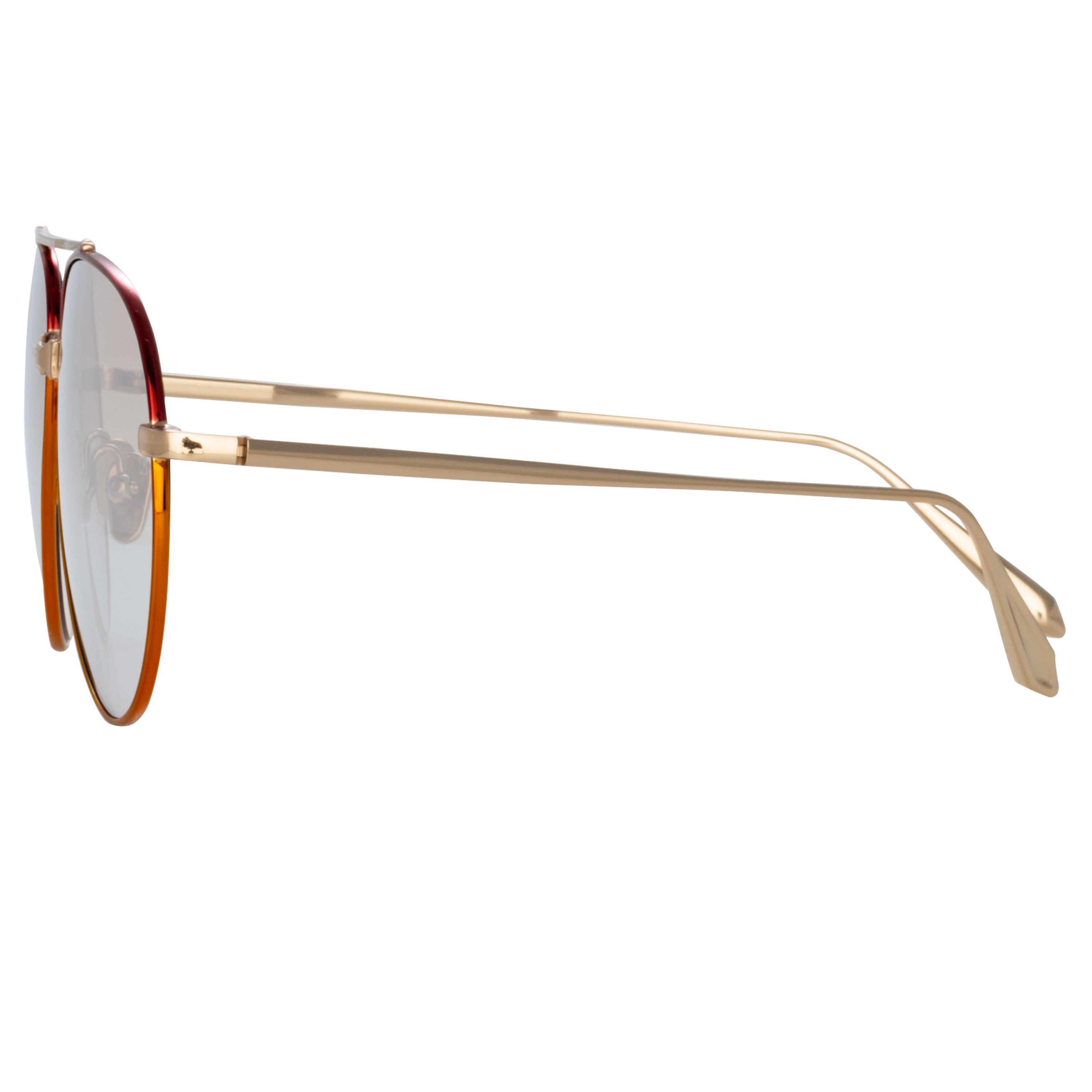 Marcelo Sunglasses in Light Blue and Red