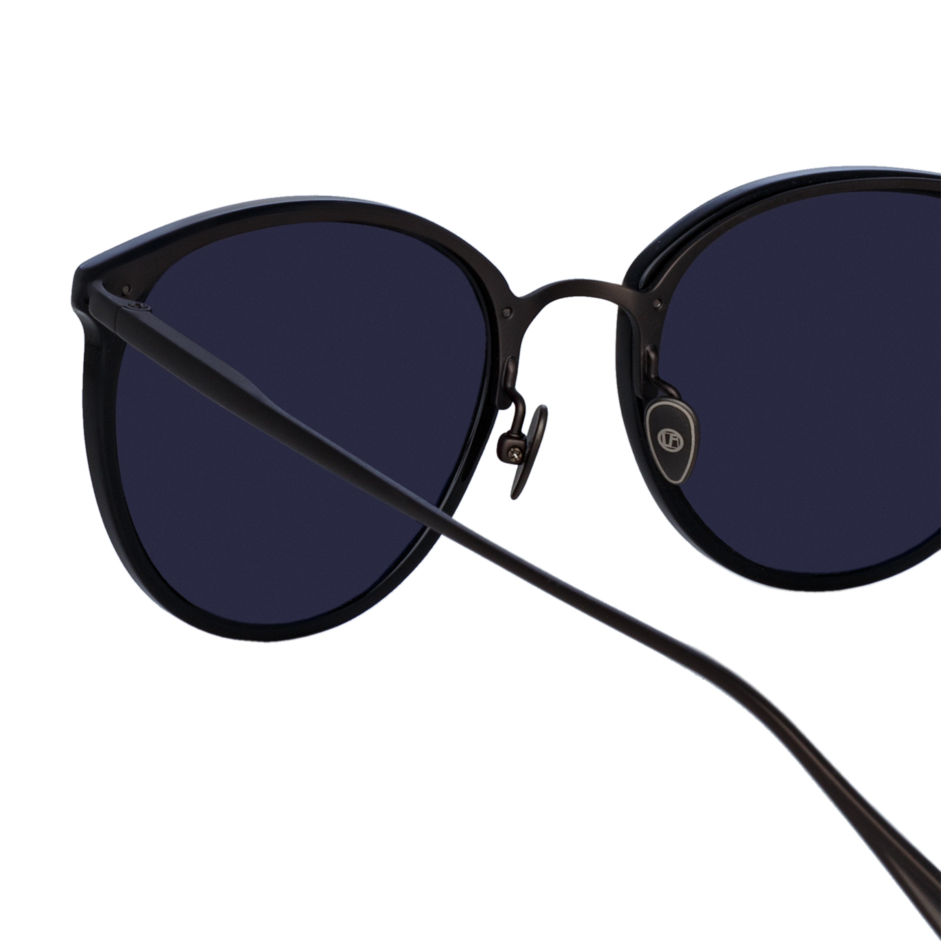 Calthorpe Sunglasses in Black and Matt Nickel