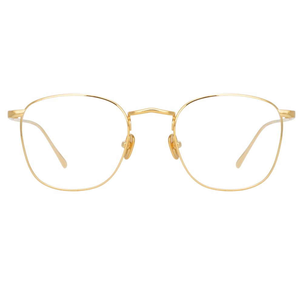 Simon Square Optical Frame in Yellow Gold