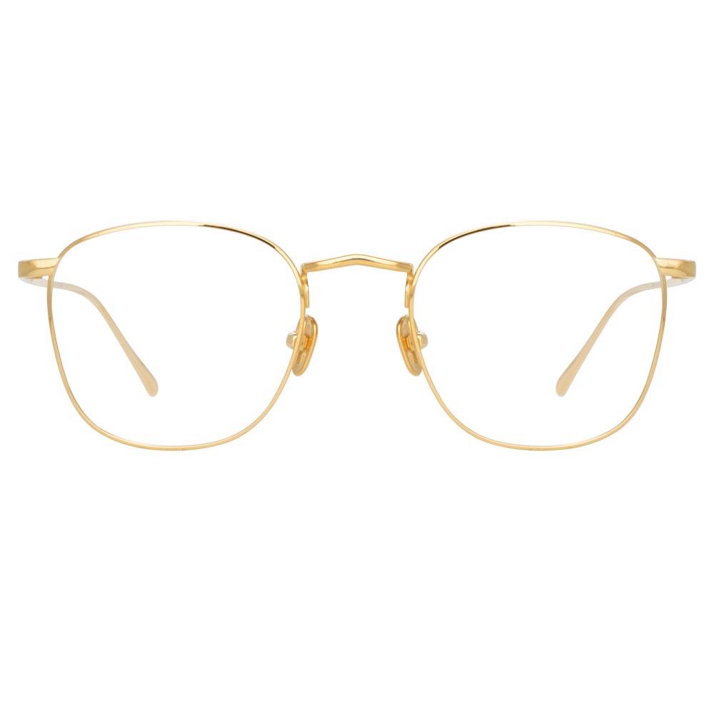 Simon Square Optical Frame in 22k Gold