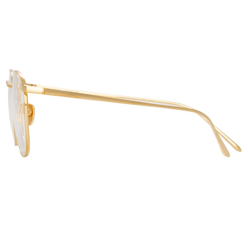 Simon Square Optical Frame in 22k Gold