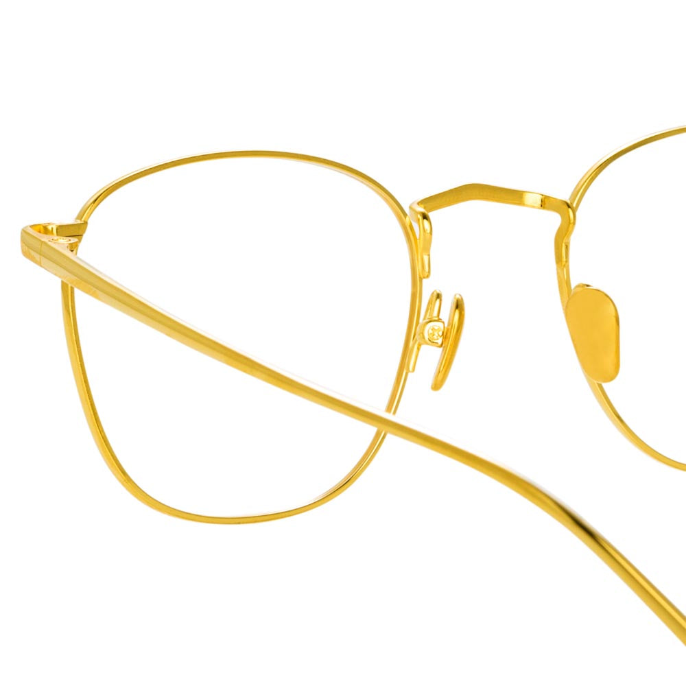 Simon Square Optical Frame in Yellow Gold