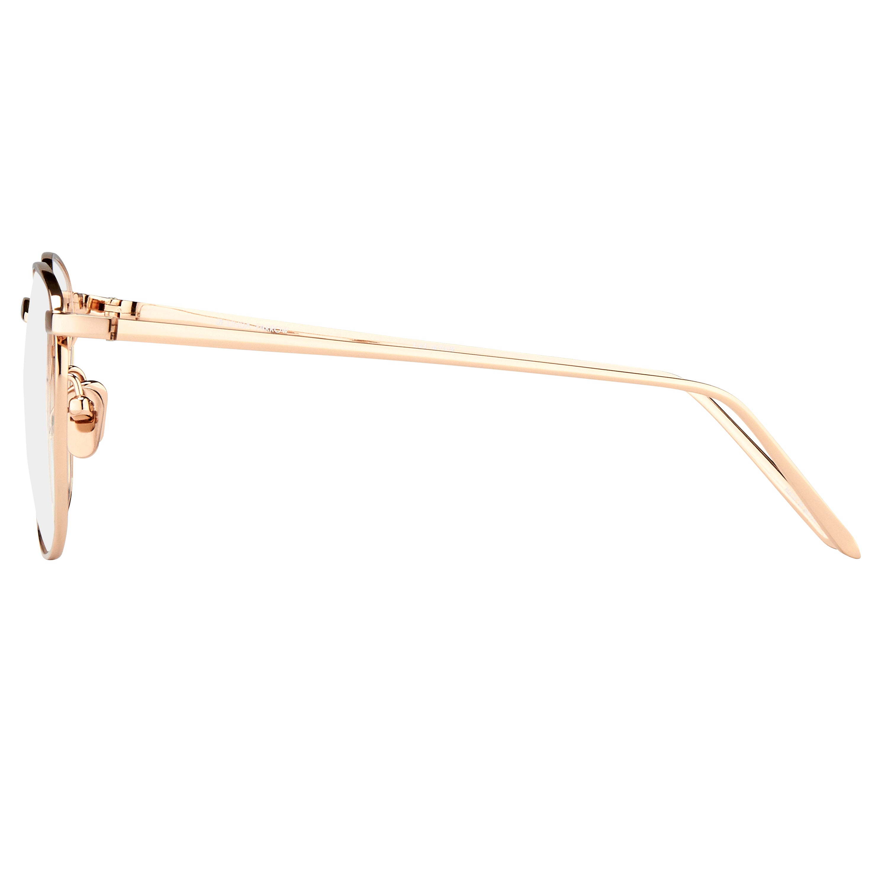 Simon Square Optical Frame in Rose Gold