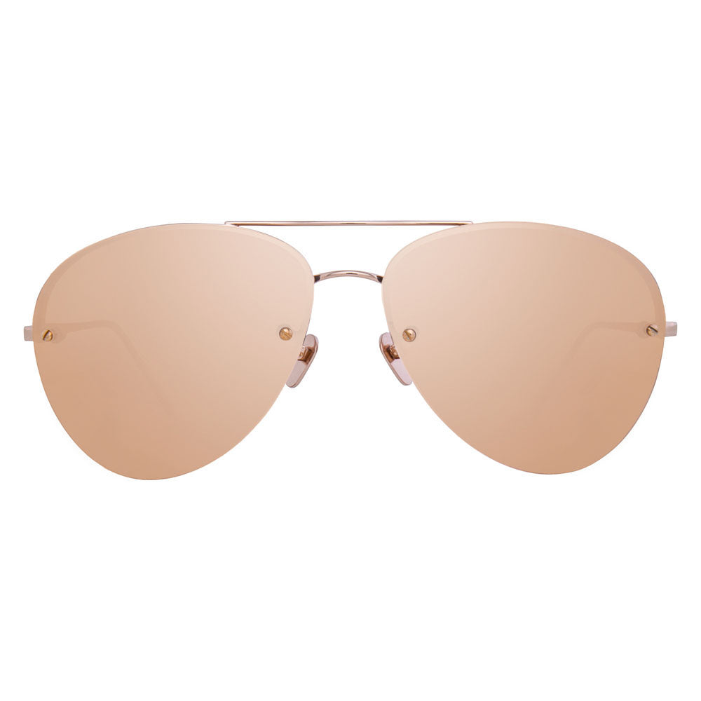 Aviator Sunglasses in Rose Gold