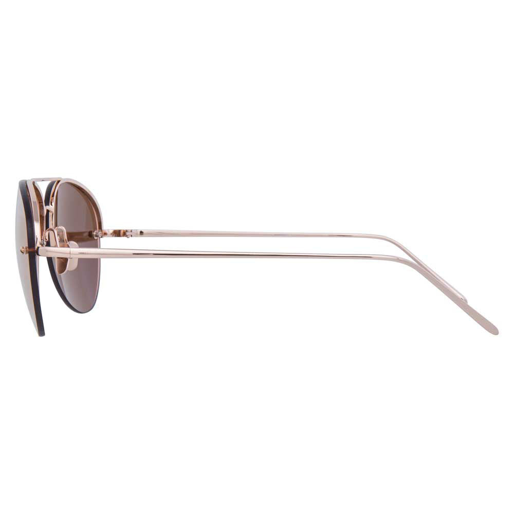 Aviator Sunglasses in Rose Gold