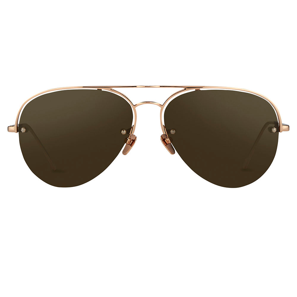 Linda Farrow 543 C6 Aviator Sunglasses