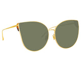 Flyer Sunglasses in Yellow Gold