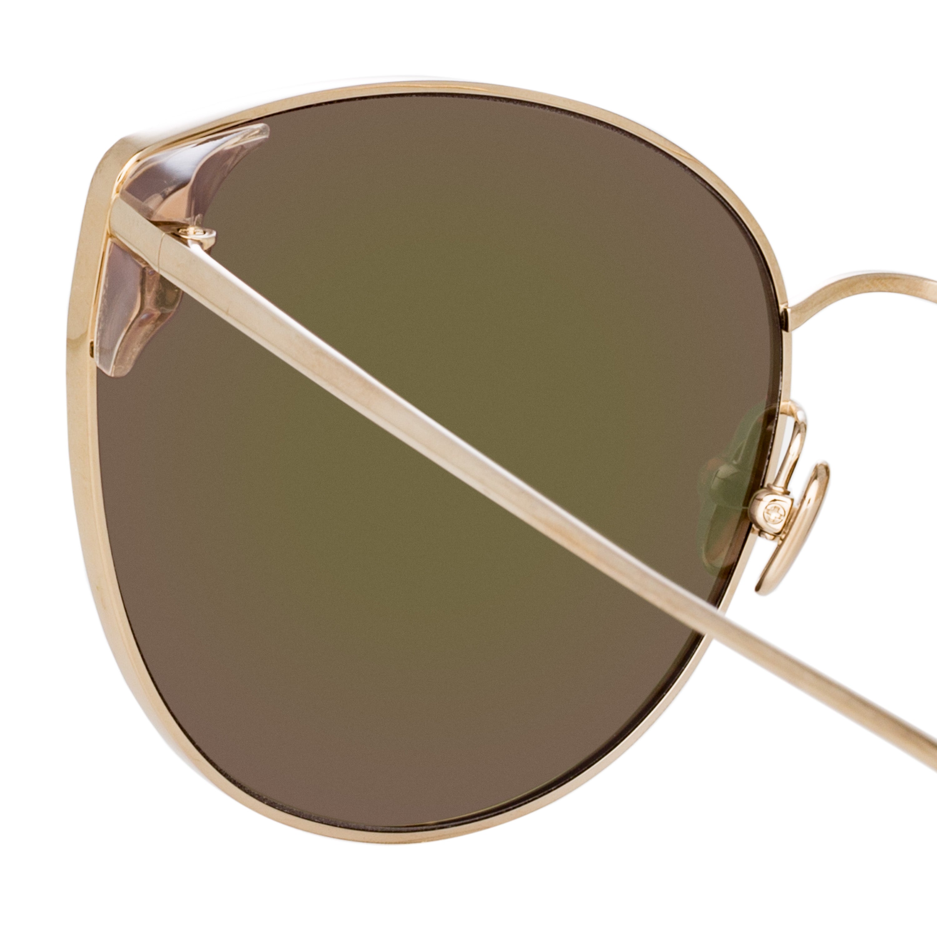 Flyer Sunglasses in Light Gold and Pink