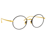 Adams | Optical Frame in Black and Yellow Gold (C1)