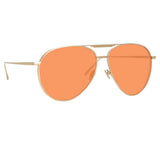 Carter Sunglasses in Light Gold