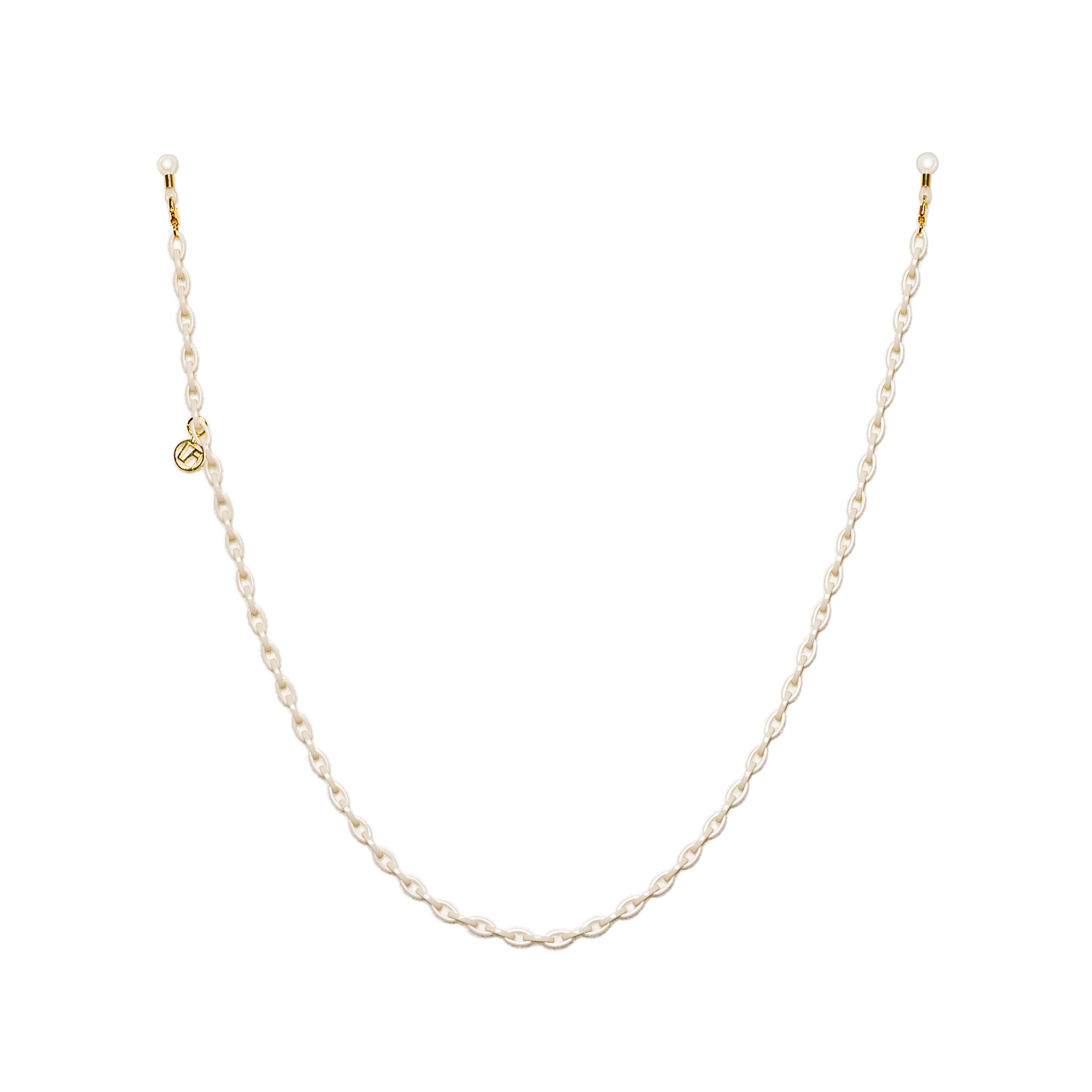 Cream Small Acetate Chain